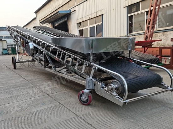 不锈钢登高移动式皮带输送机 不锈钢登高移动式皮带输送机-带水印
