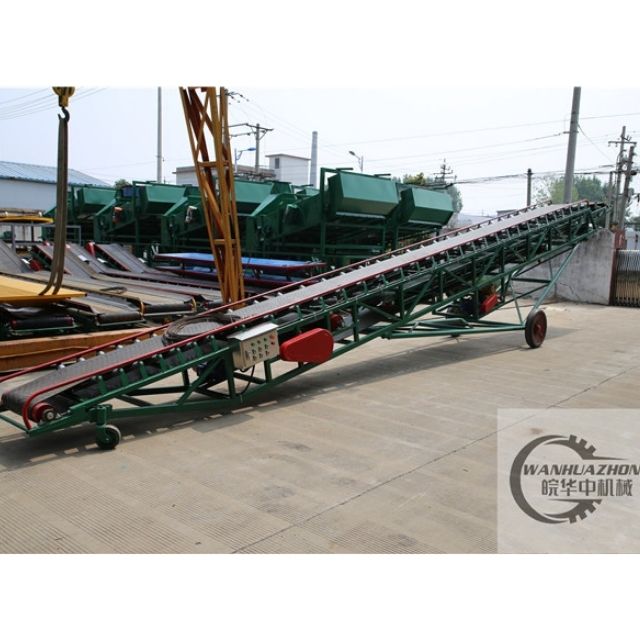 登高移动伸缩式皮带输送机现场图片