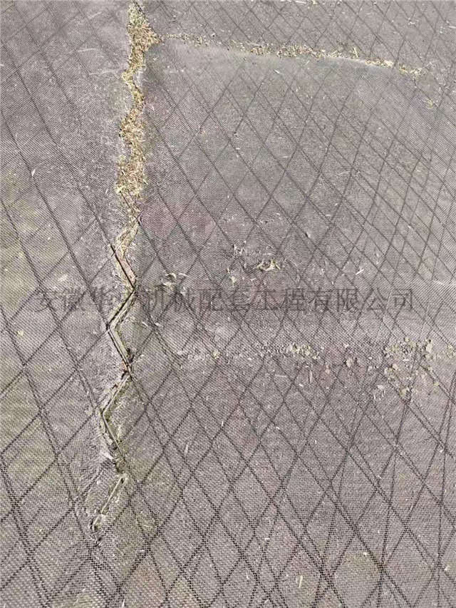 13年移动式圆筒清粮机筛目未更换时筛目破损状态