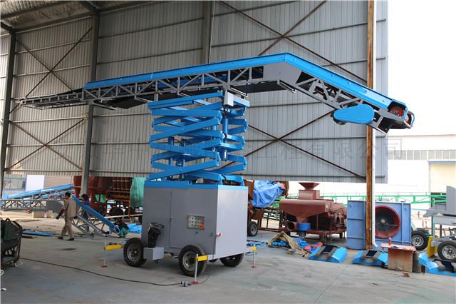 转向补仓伸缩皮带输送机图片