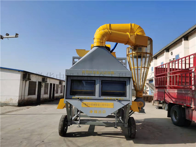 环保除尘清粮振动筛3层