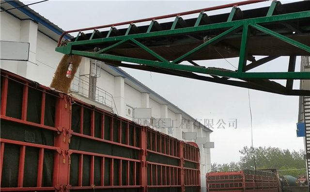 粮食装车输送机工作场景 粮食装车输送机工作场景
