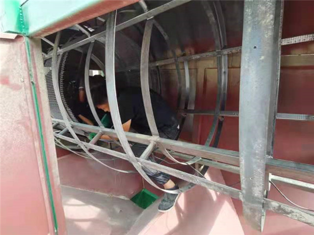 更换筛目中的圆筒清粮机