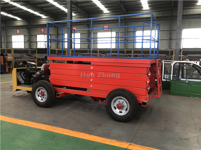 车载剪叉式液压升降平台车