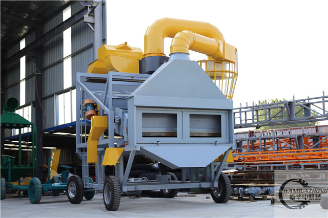 最新型三层环保除尘清粮振动筛2