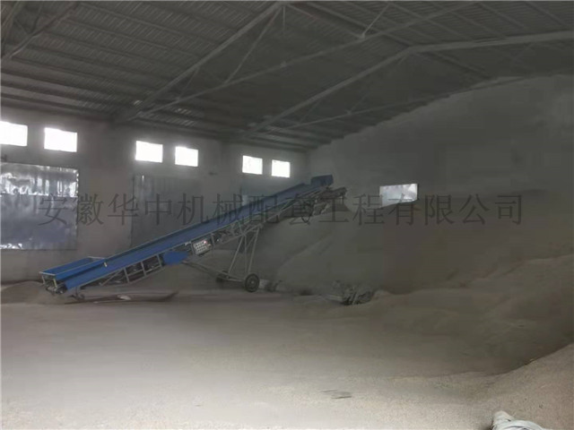 最新登高抛粮皮带输送机销售案例图片
