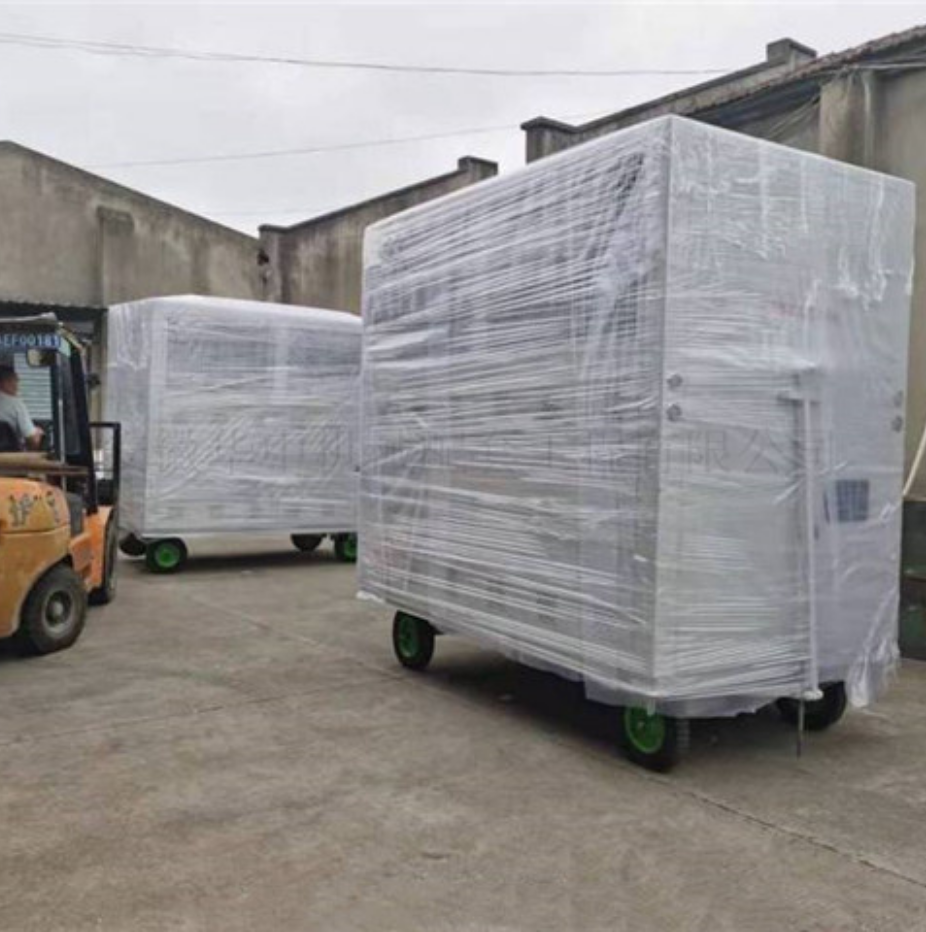 待装车的55KW谷物冷却机图片