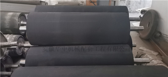 皮带输送机的覆胶滚筒