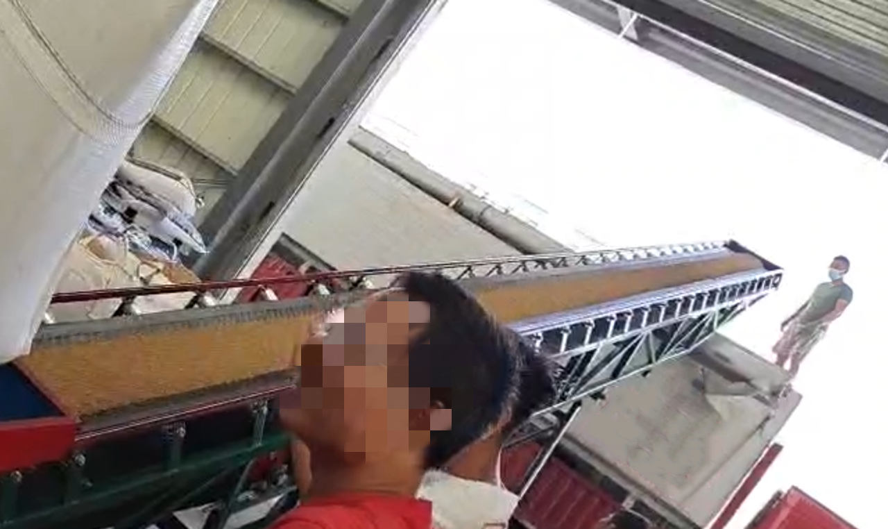 登高皮带输送机输粮上车