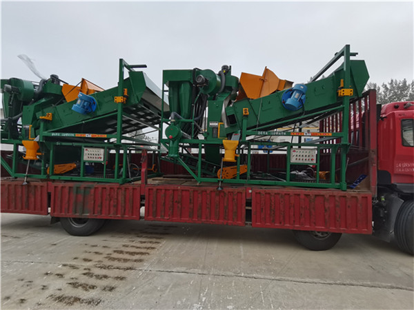 项目现场复合型清粮振动筛