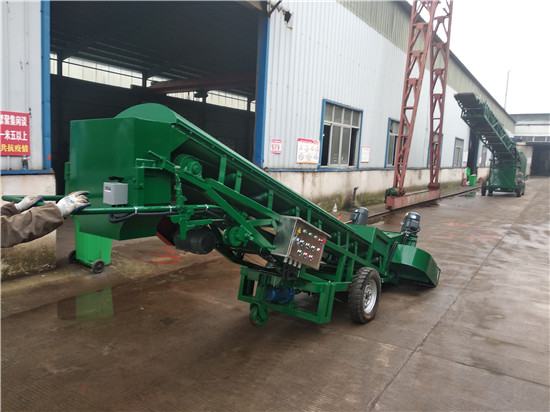 移动式翼轮扒谷机的后视图片