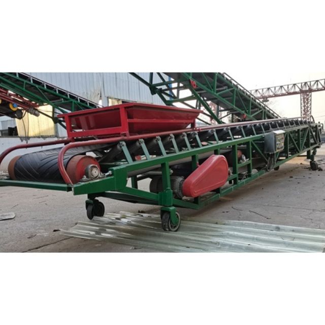 移动伸缩式水平皮带输送机图片 移动伸缩式水平皮带输送机图片
