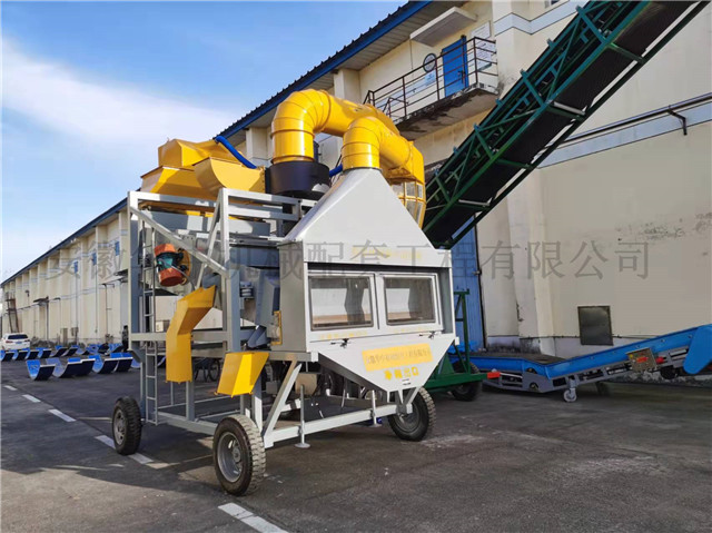 环保三次除尘清粮机侧面图片