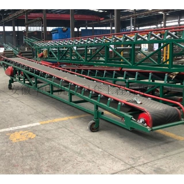 常规型移动式粮食水平皮带输送机图片