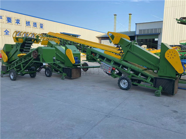 移动式刮板扒谷机在工厂中 安徽华中机械移动式刮板扒谷机图片