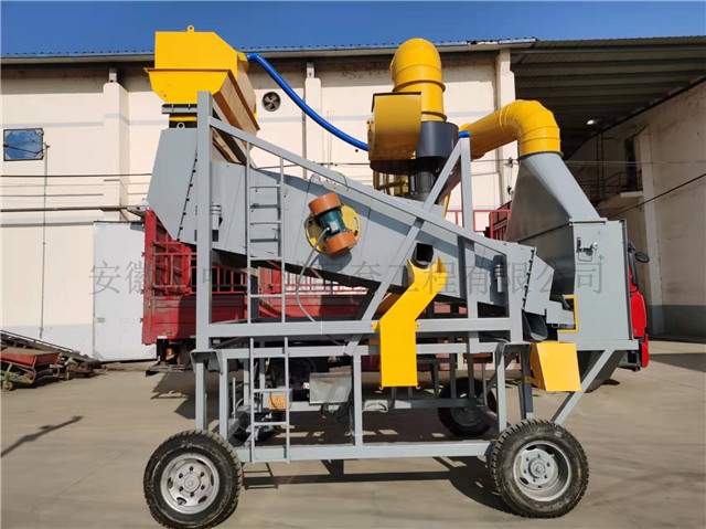 环保除尘清粮振动筛3层筛