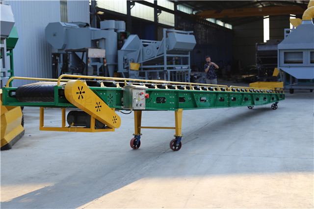 可拆装移动式水平皮带输送机